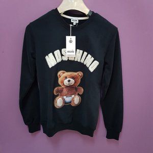 Moschino Teddy Bear Print Black Sweatshirt